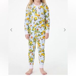 Roller Rabbit Citrus Hearts Pajamas in Light Blue Sz 6